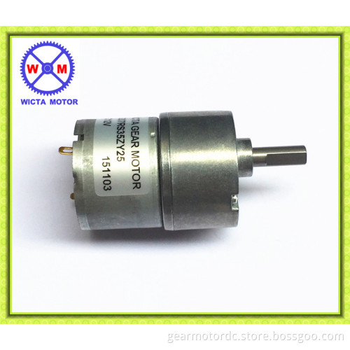 37mm diameter 6v 7.2v dc motor high torque 100rpm with gear reducer
